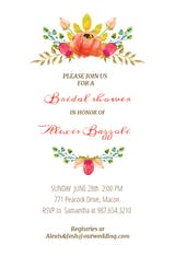 Flowers Crown - Bridal Shower Invitation